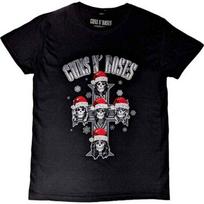 Guns N' Roses Christmas Skulls T-shirt S