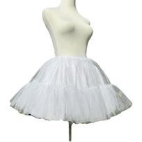 30/35/40/45cm Crinoline Underskirt Soft Mesh Ball Gown Underskirt Tutu Puffy Skirt  Daily Wear 30cm balta