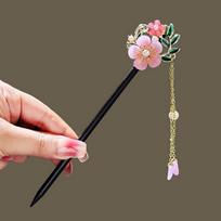 Vintage Hanfu Hair Bun Handmade Retro Hair Clips Hairpin Flower Hair Sticks  for Hanfu Party Style C