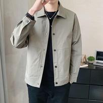 Men Casual Thin Single Layer Workwear Jacket Long Sleeve Outerwear For Men M pilka