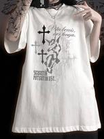 Oversized basic T-shirt – Gothic, Opium, Y2K, Drain style 2XL