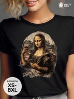 Mona Lisa oversized printed cotton T-shirt M