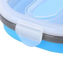 800ml Foldable Bento Box Capacity Bento Lunch Box Portable Portable Food Storage  Picnic mėlyna