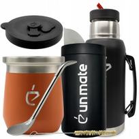Zestaw yerba mate full kit: termolid dualflow, yerbera, bombilla, matero