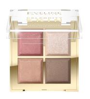 Eveline celebrity skin paleta 4w1: bronzer, róż i rozświetlacz