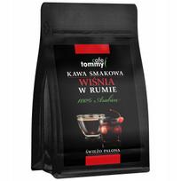 Kawa ziarnista smakowa wiśnia w rumie 250g 100% arabica świeżo palona