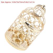 Iron Hanging Lantern Candle Holder Hollow Out Gold Candle Centerpiece  Outdoor Gatherings