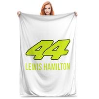 Lewis Hamilton 44 Blankets Multi-function Fleece Sofa Throw Blanket for Couch Bedding Office Throws Bedspread Quilt Size: 75*100cm, Weight: 230 GSM