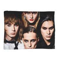 Damiano David Maneskin Music Band Photo Travel Blanket Flannel Throw Blanket Cover for Bed Living room Picnic Travel Home Couch Size: 75*100cm, Weight: 230 GSM