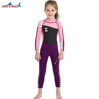Kids 2.5mm Neoprene Wetsuit Diving Snorkeling Surfing Swimming Warmth Protection Girls Full Suit Small