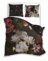 Satin bedding 160x200 digitally printed nobile flowers