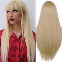LISI HAIR ilgi tiesūs sintetiniai perukai blondinės spalvos moteriški perukas 30 colių centrinės dalies plaukų perukas mergaitei