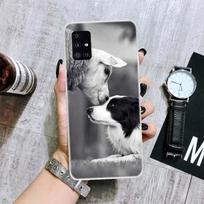 Borderkolio išmaniojo telefono dėklas Samsung Galaxy A12 A22 A32 A42 A52 A72 A51 A71 5G A41 A31 A21 A02S M12 M21 M31 M30S Fundas Samsung A12 5G