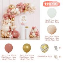 Tender Orange Vintage Metal Gold Balloon Garland Arch Kit Engagement Wedding Decoration Baptism Baby Shower Birthday Party