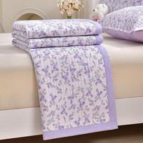 Keturių sezonų dvipusis lovos užtiesalas 3 dalių plaunami lovatiesiai 150cmx230cm beige