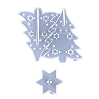 Christmas Tree Resin Silicone Mold Christmas Ornaments Epoxy Resin Mold for Casting Home Decorations Christmas Supplies balta