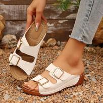 Fashion Women Slippers Fashion Clogs Cork Insole Sandals with Arch Support Outdoor Slippers Women Beach Home Comfortable Slides Women 36 balta