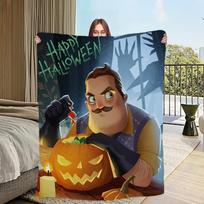 Game H-HELLO N-NEIGHBOR Blanket For Sofa Room Microfiber Bedding Blanket office Travel Gift Home 30x40in