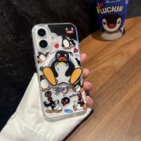 NEW Korea Cute Cartoon Penguin POP-socket Strong Magnetic Phone Griptok Grip Tok Stand for IPhone 17 Pro Max Foldable Holder Bracket juoda