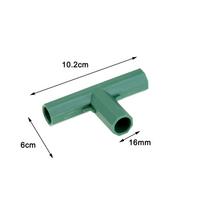 1Pc 16mm Plastic Pipe Fitting Stable Support Heavy Duty Flower Stand Greenhouse Frame Building Connector Garden Plant Accessorie