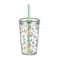 Tritan Straw Cup 450ML Water Cup Cute Milk Tea Cup  Home Office Style 7