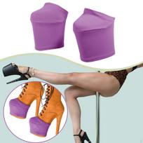 2 Pieces Pole Dance Shoe Protectors Covers for 20cm Heels, Costume Accessories Grip Sleeves 35 36