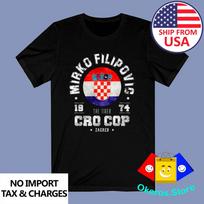 Mirko Crocop Filipovic Kick Boxing MMA Fighter Men's Black Size S to 3XL M