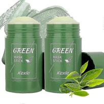 2 Pcs Green Tea Mask Stick Blackhead Remover Deep Cleansing Smearing Clay Skin Care Masks