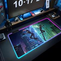Ghost In The Shell HD Mouse Pad Gamer Luminescence Led Mouse Pad Gaming Table Rgb Deskmat Keyboard Pc Mousepad RGB600x300x3mm