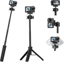 20-66cm Extendable Aluminum Tripod Selfie Stick 1/4 Screw Portable Stand For Action Camera Vlog Shooting