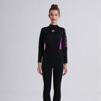 Womens 3mm Full Wetsuit Scuba Diving Snorkeling Surfing Swimming Warmth Protection Spring Fall Winter Summer Use Small violetinė