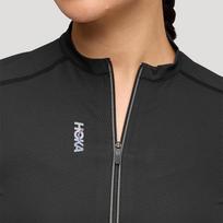 [hoka] Hoka Women's Skybreeze Short Sleeve Zip 1170233-BLK XS