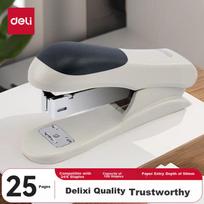 Stapler, Lightweight Classic Portable Small Desktop Stationery Medium Size for Students And Office Use, 12# Gray-White Color 0305 (Without Staples)