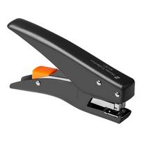 SUNWOOD Handheld Metal-Feel Low-Effort Stapler for Takeout Packaging And Florists, Portable Handheld Pop-Up Stapler, Black, MC81