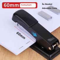 Youbili Labor-Saving Stapler, No.12 Business Durable Stapler, Small Size Can Staple 20 Pages, 4301 Black