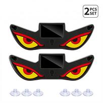 2PCS Solar Car Eyes Light LED Window Decoration Flashing Demon Eye Truck Demon Eye Dynamic Devil Eyes For LED Car Y4-2PCS