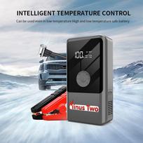 Car Jump Starter Multifunctional Battery Booster Emergency Tool 6000mAh Black