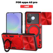 OPPO A5 Pro 5G dėklas su slankiojančiu objektyvo apsauginiu dangteliu, su žiedu ir magnetiniu laikikliu, galinis dangtelis Oppo oppo A5Pro 5G, šarvuotas silikoninis PC Funda OPPO A5 Pro 5G