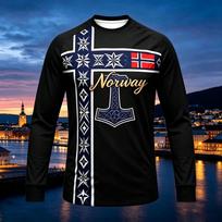 2026 Norway Long Sleeve Football Jersey Polyester Breathable Sports Quick Dry Tops S