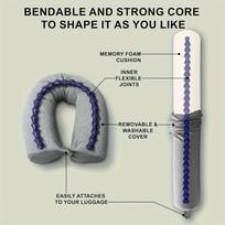 Adjustable Memory Foam Travel Neck Pillow for Airplane Office Sleeping 4 Season Support Neck Chin Waist Fol… More