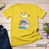 Welsh Corgi Books Coffee - Coffee Dog & Reading Lover Gift Unisex T-shirt 3 3XL