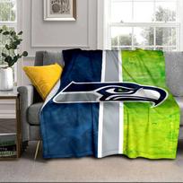 Seahawks Team Spirit Portable Blanket/Soft Blanket Bedding Blanket Suitable for Travel Camping Living Rooms Offices Sofas Fan Gifts 75x90cm