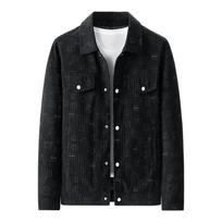 Men Loose Plus Size Corduroy Turn Down Collar Thick Casual Jacket M juoda