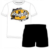 Batman piżama młodzieżowa męska t-shirt szorty biała xxl d004b