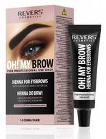 Revers henna pro colors do brwi czarna zestaw krem + aktywator 15 ml