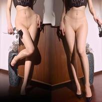 Women Sexy Breathable Tights One Line Crotch Ultra-Thin Transparent Pantyhose Silky Touch Stretchy Stockings Pole Dance Clubwear Closed Crotch