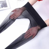 2D Transparent Tights Women Seamless Pantyhose Ultra-Thin Nylon Tights Sheer To Toe Stockings Female Sexy Tights Low Waist L
