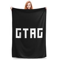 Unofficial Gorilla Tag  GTAG  Logo Merch Blankets Soft Warm Flannel Throw Blanket Bedding for Bed Living room Picnic Travel Home Size: 75*100cm, Weight: 230 GSM