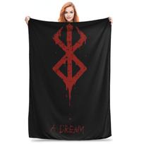 Japan Anime Berserk Swordsman Manga Guts Blankets Warm Flannel Sofa Throw Blanket for Bedroom Outdoor Throws Bedspread Quilt Size: 75*100cm, Weight: 230 GSM