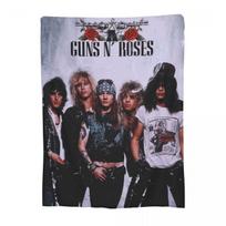 Guns N Roses Hard Rock Band Blankets Fleece Sofa Throw Blanket Throw Blankets for Couch Bedding Travel Throws Bedspread Quilt Size: 75*100cm, Weight: 230 GSM